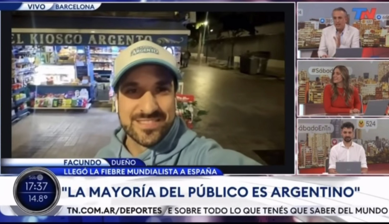 Apariciones de El Kiosco Argento en TN